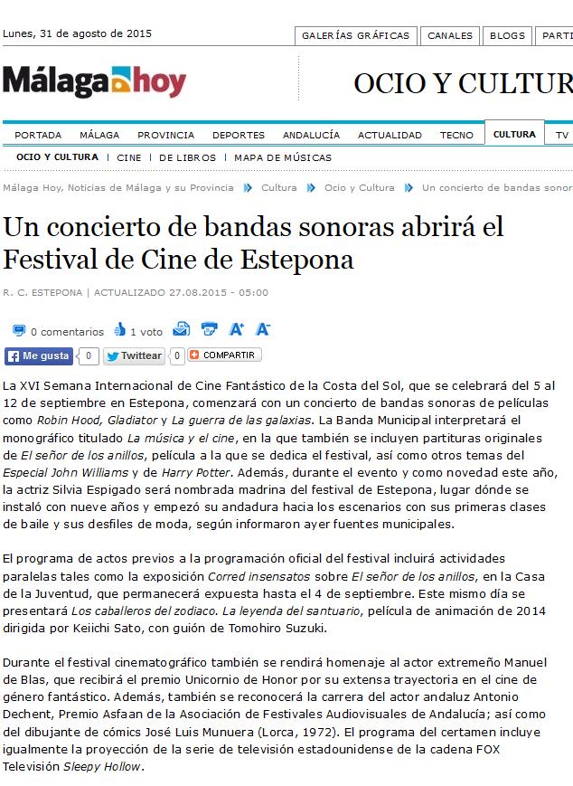Prensa Málaga hoy web